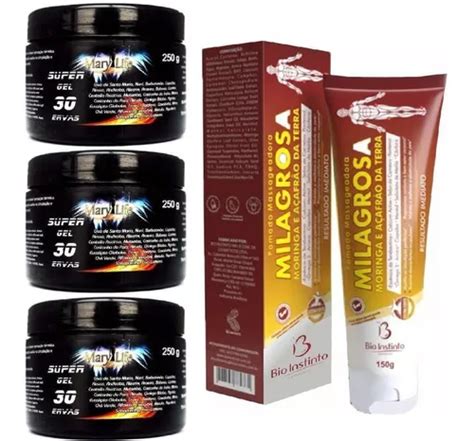 Kit Super Gel Ervas G Pomada Milagrosa G Parcelamento