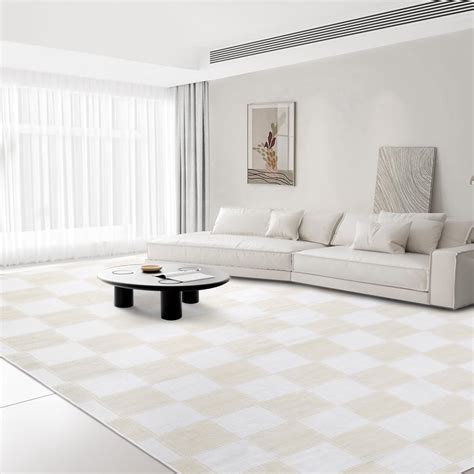 Amazon Hombys X Ft Checkered Modern Area Rug For Living Room