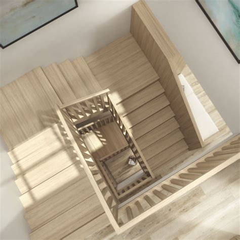 Escada Em U COUNTRY HOUSE Siller Stairs Degraus Em Carvalho