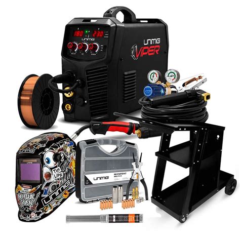 Unimig Pk11014 Viper 185 Mig Tig And Stick Inverter Welder And Trolley Kit