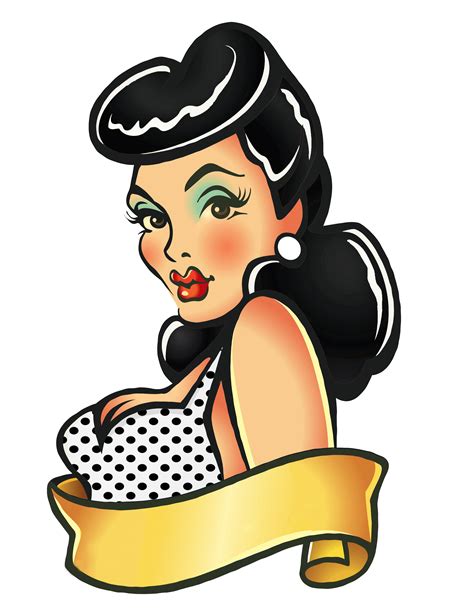 Rockabilly Pin Up Drawing | Free download on ClipArtMag