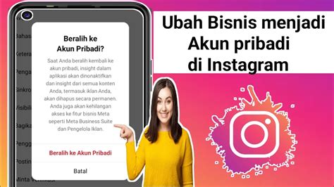 Cara Mengubah Akun Bisnis Ke Pribadi Di Instagram 2024 YouTube