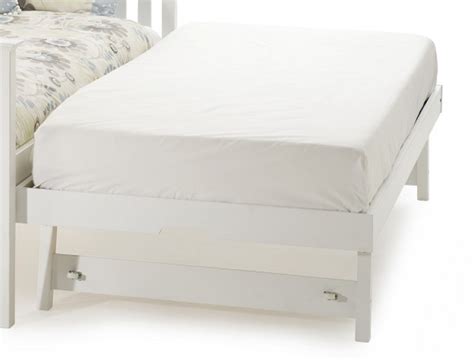 Serene Guest Trundle Underbed Wooden Frame 3ft Single White By Serene