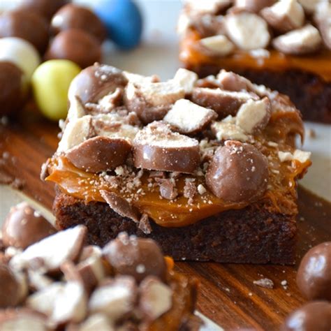 Malted Milk Chocolate Brownies With Salted Dulce De Leche To Recipe