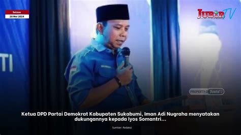 Demokrat Resmi Usung Iyos Somantri Jadi Calon Bupati Sukabumi Di