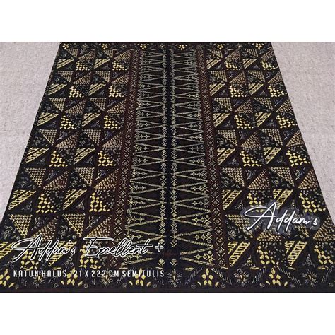 Jual Sarung Batik Addam S Excellent Semi Tulis Sogan Halus Kultur