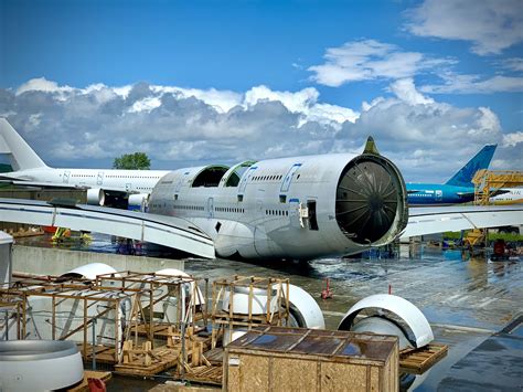 Hi Flys Airbus A380 Scrapped In Tarbes France