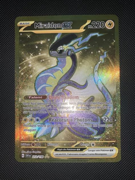 Carte Pokemon Miraidon Ex Gold Secr Te Ecarlate Et Violet Fr