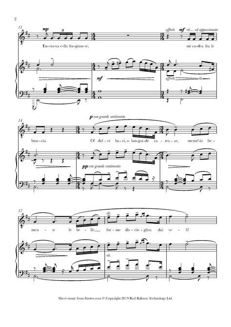 Puccini E Lucevan Le Stelle From Tosca Sheet Music For Tenor Voice