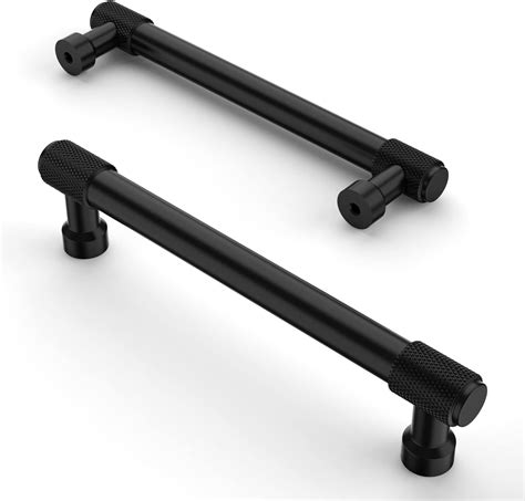 Asidrama 10 Pack 5 Inch 128mm Matte Black Cabinet Pulls Cabinet