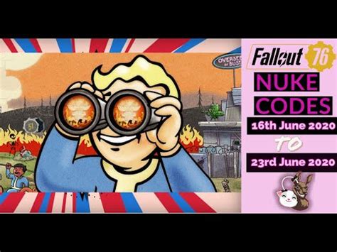 Fallout Nuke Codes This Week Th June Rd June Youtube