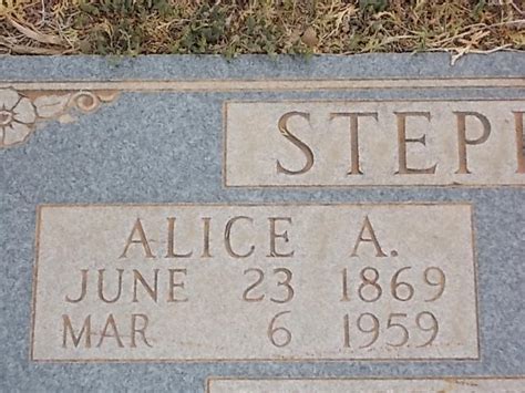 Alice Ann Floyd Stephens 1869 1959 Find A Grave Memorial