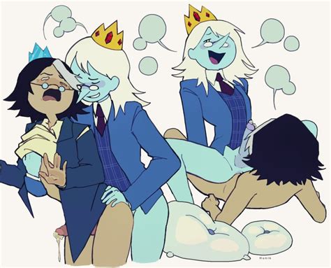 Rule 34 Adventure Time Adventure Time Fionna And Cake Anal Sex Blue Skin Blush Bottomless Crown