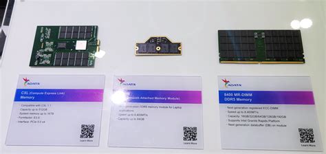 Adata Demos Next Gen Memory CAMM CXL And MR DIMM Modules Tom S