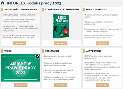 INFORLEX Kodeks Pracy 2023 Sklep Infor Pl