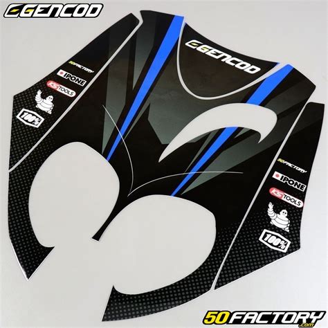 Kit déco Peugeot TKR et Trekker Gencod Evo bleu Pièce scooter