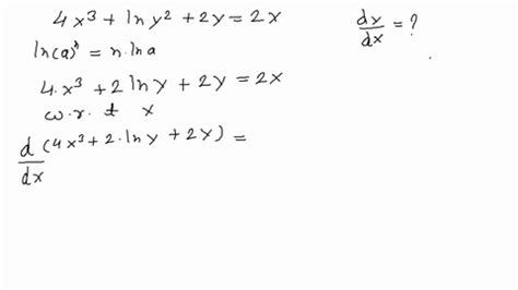 SOLVED Determinar la derivada implícita En los ejercicios 73 a 76 use