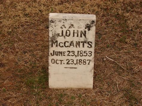 John W Mccants M Morial Find A Grave