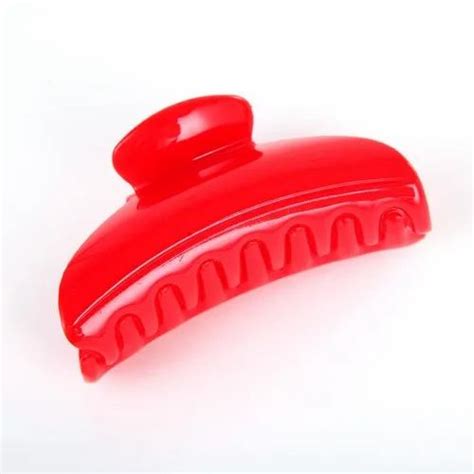 red plastic claw clutcher size   length  dozen  mumbai