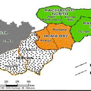 Map of Homa-Bay County Showing Rachuonyo Sub-County Source: Homa-Bay ...