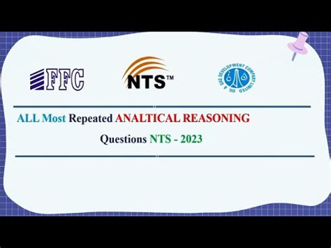 All Most Repeated Analytical Reasoning Questions By Nts In Ffc Ogdcl