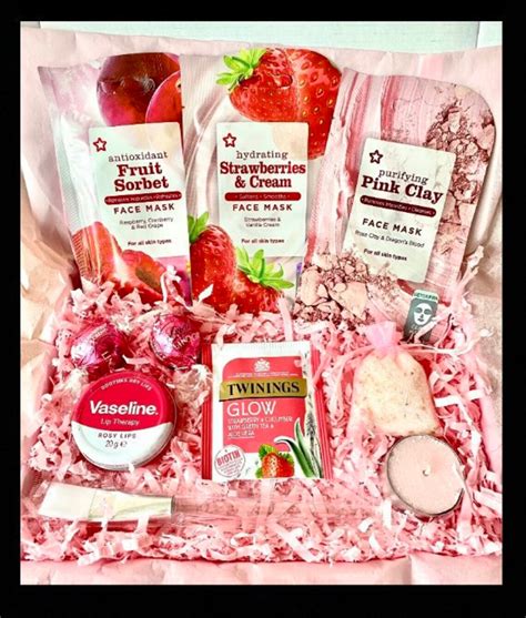 Pink Pamper T Box Pamper Hamper Care Package T Box Etsy