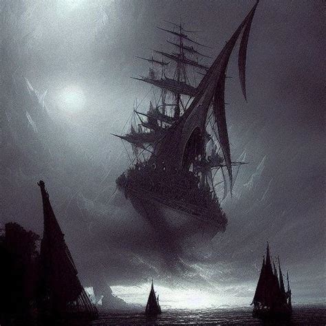 Flying Ghost Ship By Captainlovecraft On Deviantart