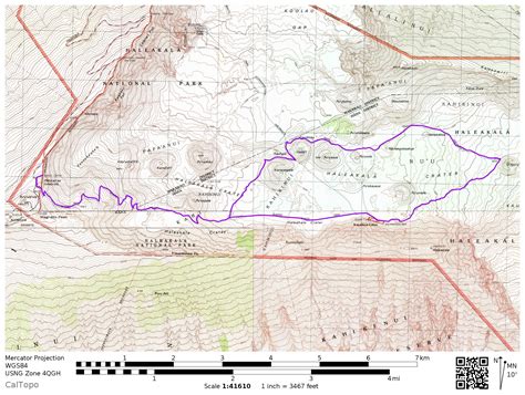 Haleakala Sunrise Map