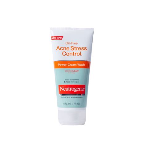 Neutrogena Oil Free Acne Stress Control Power Cream Wash Kuddy Cosmetics