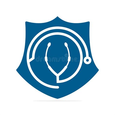 Stethoscope Medical Hospital Logo Design Stock Vector Illustration Of Heartbeat Design