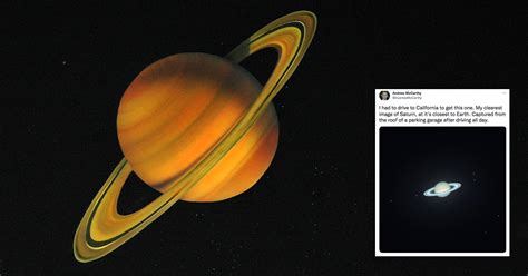 Astrophotographer Captures Incredible Shot Of Saturn From Garage Roof