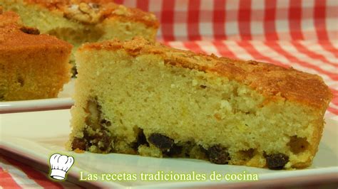 Receta De Bizcocho Con Nueces Y Pasas