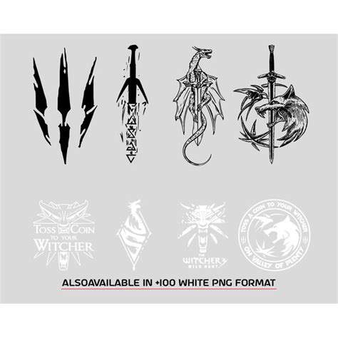 Witcher Svg Bundle Pack Geralt Of Rivia Svg Witcher Logo M Inspire