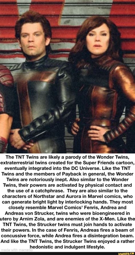 The Tnt Twins Are Likely A Parody Of The Wonder Twins Extraterrestrial