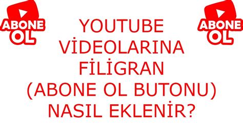 Youtube V Deolarina F L Gran Abone Ol Butonu Nasil Eklen R Youtube