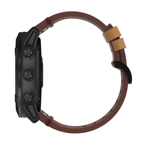 Garmin Fenix 6 klockarmband i äkta läder Brun Teknikdelar se