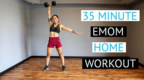 35 Minute Crossfit Wod Emom At Home Workout Every Minute On The Minute Youtube