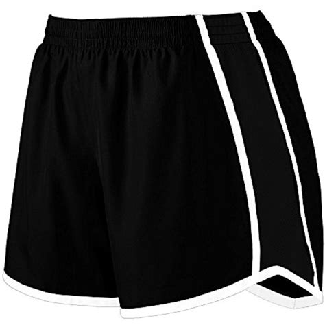 A Black And White Shorts With Two Contrasting Stripes On The Side