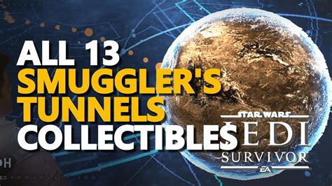 All Smuggler S Tunnels Collectibles Star Wars Jedi Survivor Youtube