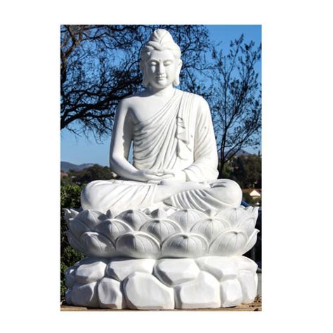 White Marble Gandhara Style Buddha Statue For Garden At 30000 00 INR In