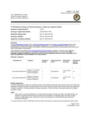 Fillable Online FY 2022 National Training And Technical Assistance