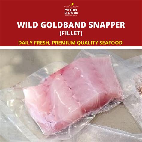 Vitamin Seafood Wild Goldband Snapper Fillet Ntuc Fairprice