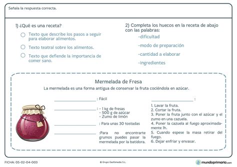 Ejercicios de LENGUA para niños de primaria Para imprimir