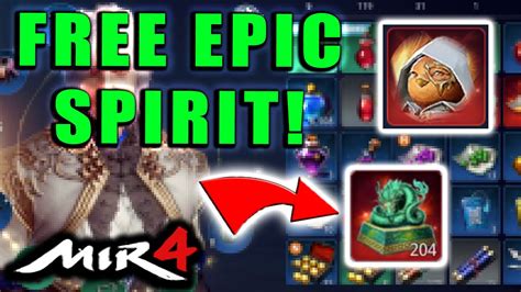 FREE EPIC SPIRIT MIR4 How To Use The Epic Blue Dragon Statues