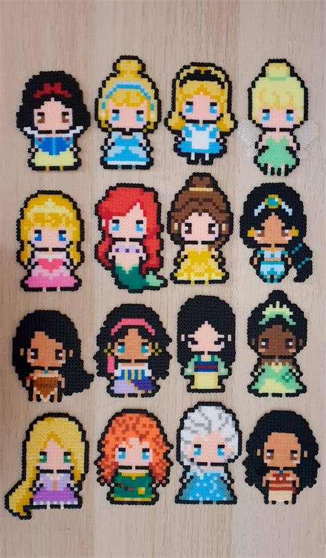 Disney Princesses Cute Perler Bead Disney Hama Beads Disney Easy