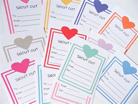 Printable Teacher Shout Out Cards Recognition Cards Good Etsy