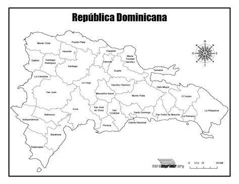 Mapa De Republica Dominicana Para Imprimir En Pdf 2024 Mapa Para Colorear República