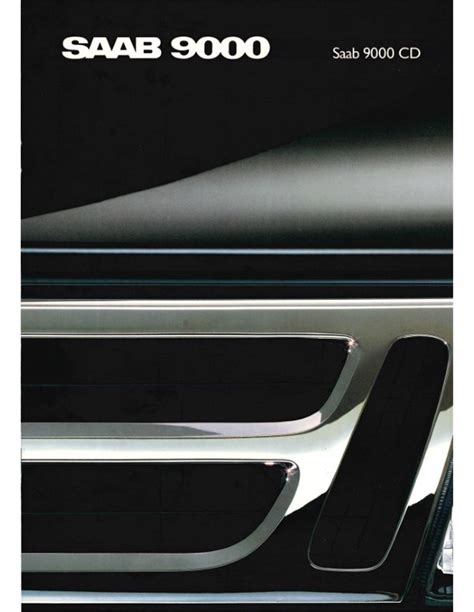 1989 Saab 9000 Cd Brochure Dutch