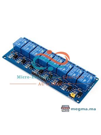 Achetez Module Relais 8 Canaux 5V Arduino Raspberry Maroc MEGMa