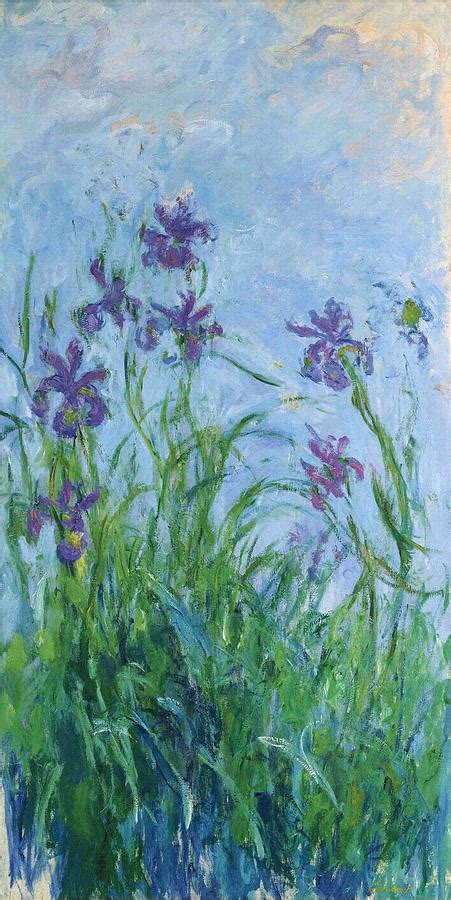 Lilac Irises 1914 Painting By Claude Monet Fine Art America